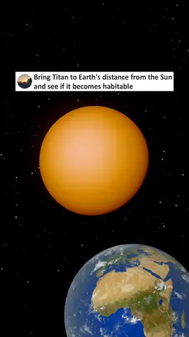 What if Titan orbited where Earth does? #fyp #simulator #collision #universesandbox2 #solarsystem #universe #space 