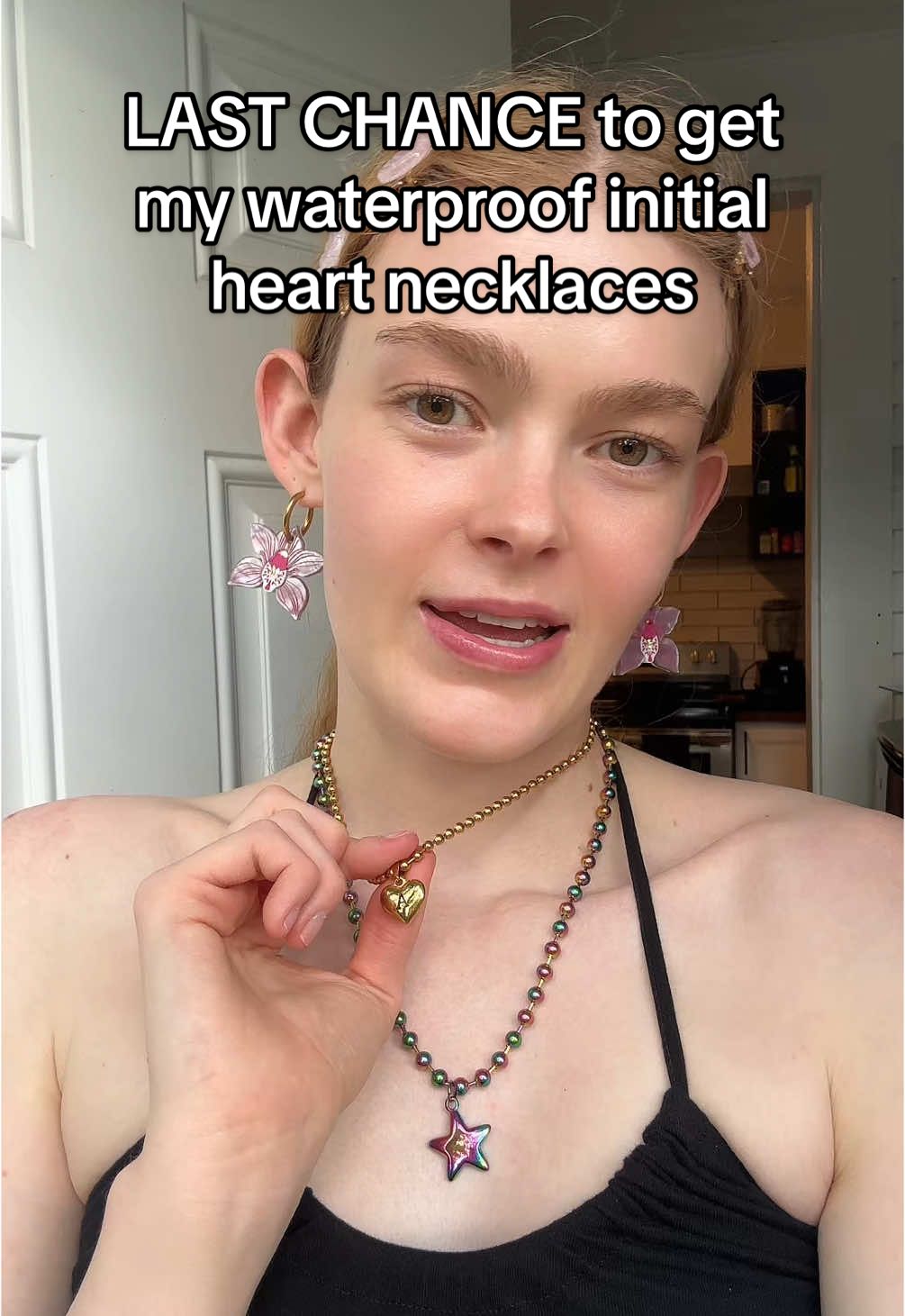 Last chance to get the waterproof initial heart and star necklaces!  #waterproofjewelry #cutejewelry #tarnishfreejewelry #heartnecklace #starnecklace #initialnecklace #goldjewelry 