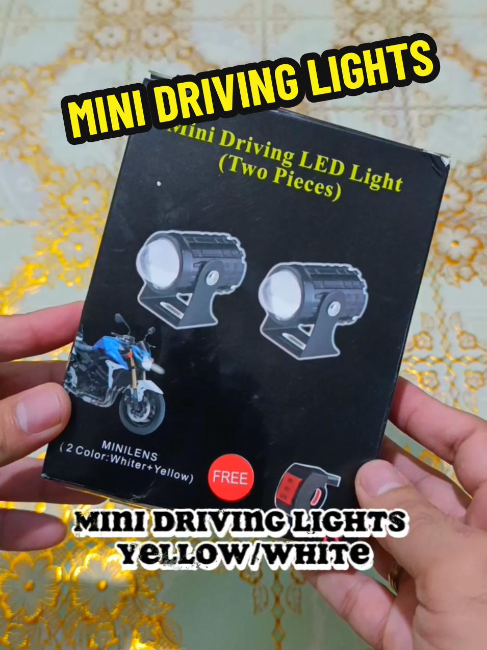 MINI DRIVING LIGHTS For motorcycle Order na #fyp #fypシ゚viral #foryoy #fypp #foryou #foryou #viralvid #drivinglight #fyppppppppppppppppppppppp 