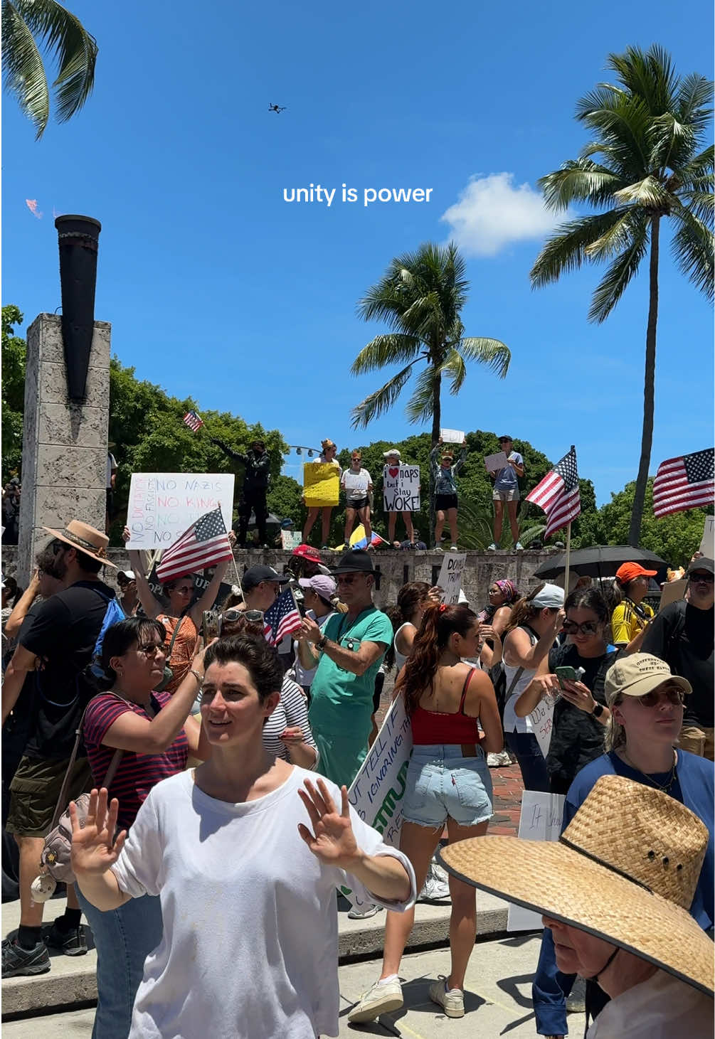 no kings day protest in miami #nokings 