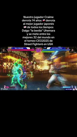 Craime de 14 años de 🇨🇱 derrota a la leyenda japonesa de Street Fighter , Daigo “la bestia” Umehara y avanza a top32 de #CEO2025 en EEUU  #ryu #sf6 #streetfighter #gamer #game #videogame #fighter #fight #akuma