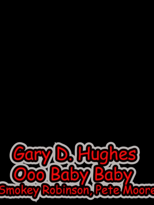 Gary D. Hughes-Soul Singer performing Ooh Baby Baby by Smokey Robinson.  I hope you enjoy it.  Thanks for your support!!