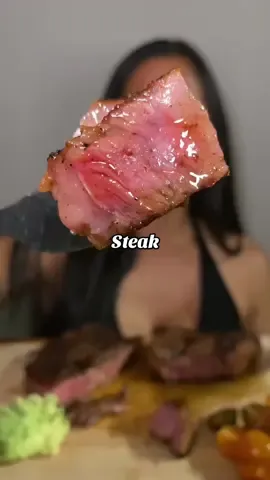 Whoever stole my original foodie account, I hope your next steak turns out extremely well done, dry and chewy.  • • • #Food #Foodie #eatingshow #eatwithme #mukbang #mukbangeatingshow #steak #steaktiktok #dinner 
