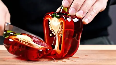 Glass Vegetable Slicing ASMR  🧅🍆🍅                                                                #ai #fruit #vegetables #asmr #fyp