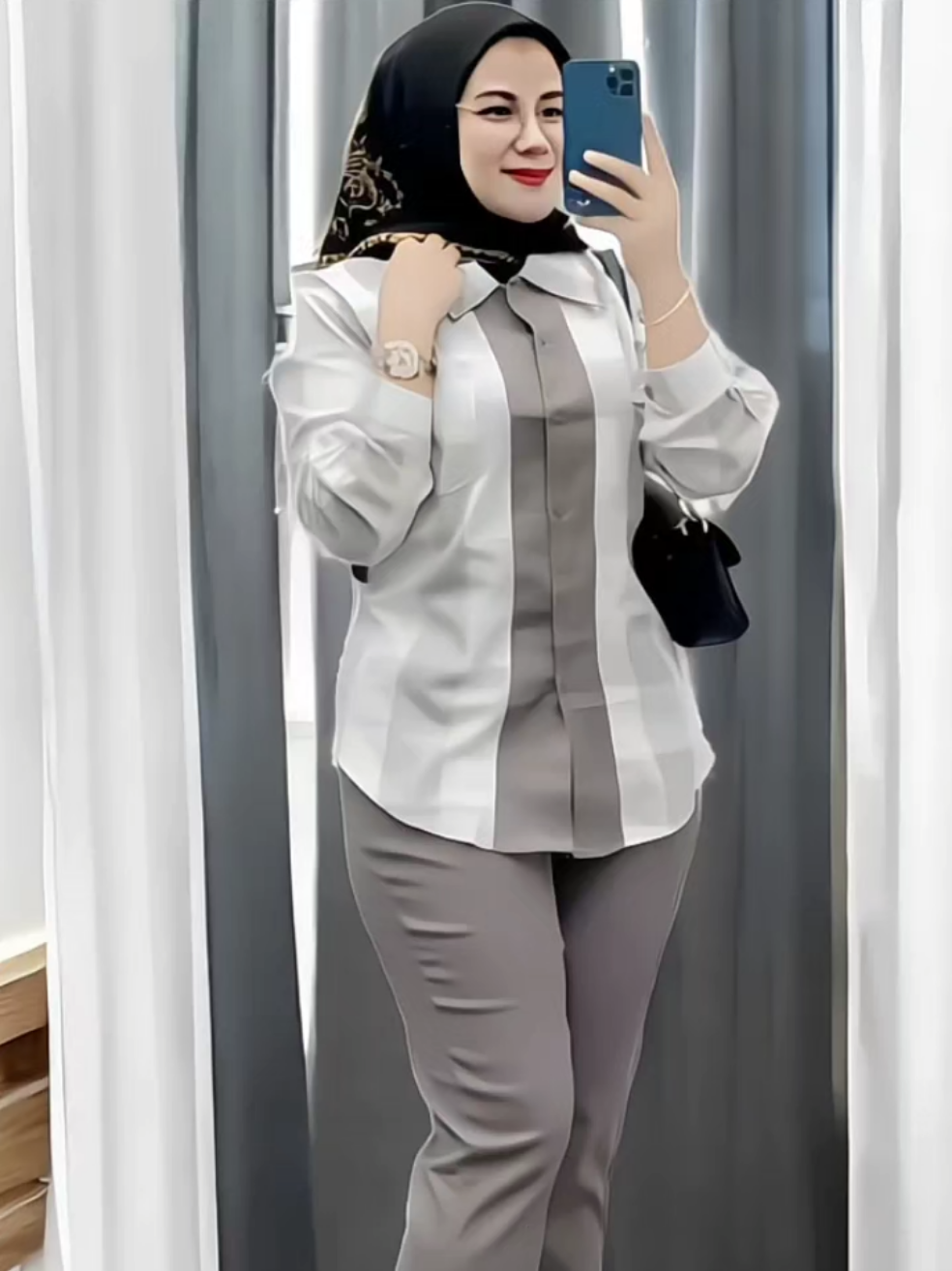 ALDA SET. SETELAN KEMEJA DAN CELANA CUTBRAY  #setelan #setelanwanita #setelankemejawanita 