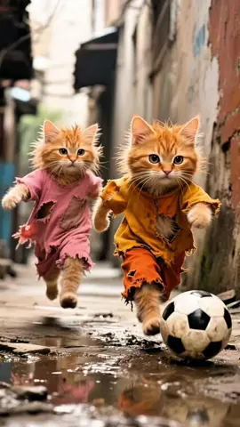This cat finally realized it’s dream 🌈#funnyvideos #funnycat #aicats #foryou 