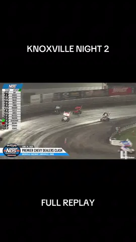 Last ditch effort to snag the win… came up a little short! Check out this barn burner that came down to the last corner tonight at Knoxville Raceway with the World of Outlaws Sprint Car Series! 💪🏽🔥 #DG2 #Replay #WorldofOutlaws 