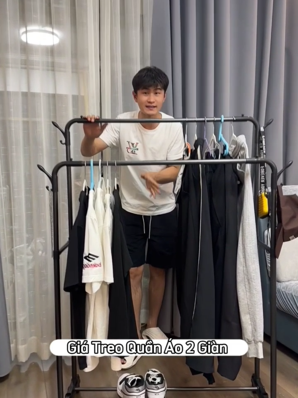 Kệ treo quần áo giá sinh viên #dogiadung #giadungtienich #giatreoquanao #xuhuong 