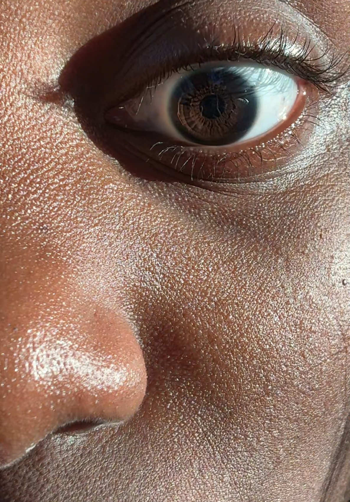 Dark brown eye in sunlight >>>>> #darkbrowneyes #foryoupage #eyecolor #eyezoom 