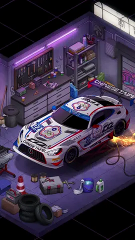 We’re introducing a brand-new, rare perspective — a top-down isometric view, combined with a one-of-a-kind fantasy scene: [ Isometric Tofu Garage | 豆腐ガレージ ] In this alternate universe, the iconic tofushop isn’t selling tofu anymore — it’s been transformed into a secret tuning garage filled with pure car modification spirit. Retro neon lights, 80s TV sets, arcade machines, and a beautiful mess of tools and car parts — Each detail captures the soul of a time when car culture ruled the streets. This animation is designed to be your coolest wallpaper and boldest car content yet🔥 Car Owner🚗: @yang.0612 [ Limited Edition 3:100 ]  #amgGT3 #mercedes #benz #mercedesbenz #gt3 #AMG #amggt #amgGTR #amggts #c190 #mercedesamg #amgperformance #carmodification #carculture #garage #drift #carlifestyle #jdm #stance #static #lowered #bagged #slammed #initialD #頭文字D #藤原とうふ店 #fujiwaratofushop #tofushop #isometric #initialclip
