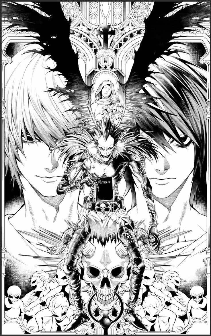 langsung kalah jir 😹 #lightyagami#deathnote#jjelitis#shinigami 