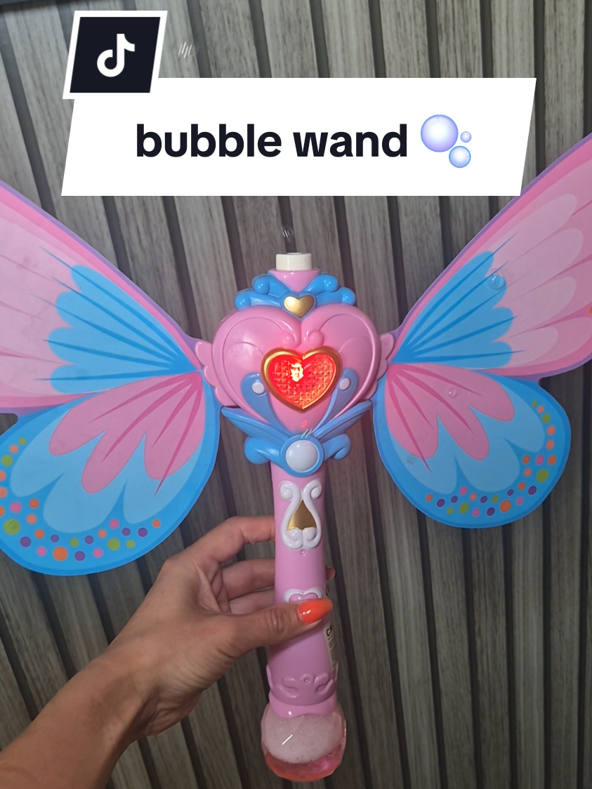 how cute is tbis bubbke wand from tiktok shop 🫧❤️ #bubblewand #butterflywand #princessstyle #bubbles #bubblemachine #socute #butterfly #kidstoys #kidstok #toyfinds #tiktokshoptoys 