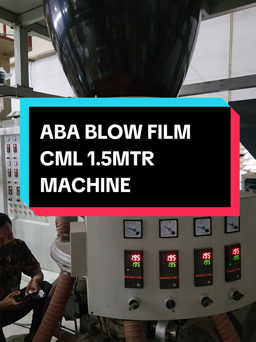 CML ABA BLOW FILM PE 1.5mtr MACHINERY. FOR ORDER : 0819-5276-5854 #cmlmachinery #cml_spareparts #fypシ゚ #trending #fyp #pabrikplastik #blow #blowfilm #mesinblowing #blowing #blowingmachine #abablownfilmextrusionmachine #abablownfilmmachine 