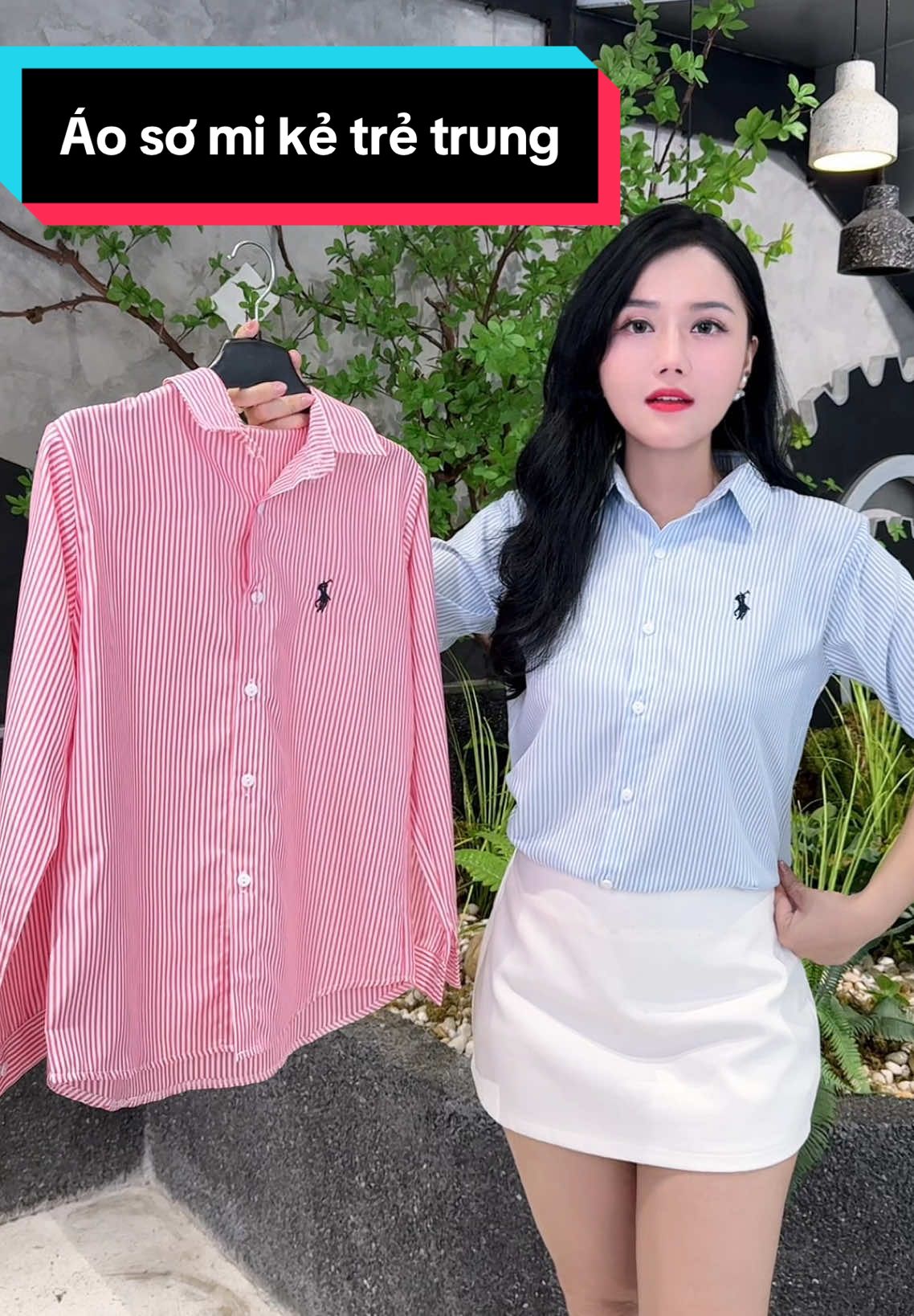 Áo sơ mi kẻ sọc thanh lịch #aosomi #aáoomidaitay  #aosomicaocap #aosominu #thoitrang #fashion #fypシ #xuhuong #trending #viral #hienhoidieu #SamDealChienHe #AnTamVuiSam 