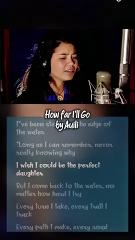 How far I'll Go by Auli'i Carvalho  The voice actress of 