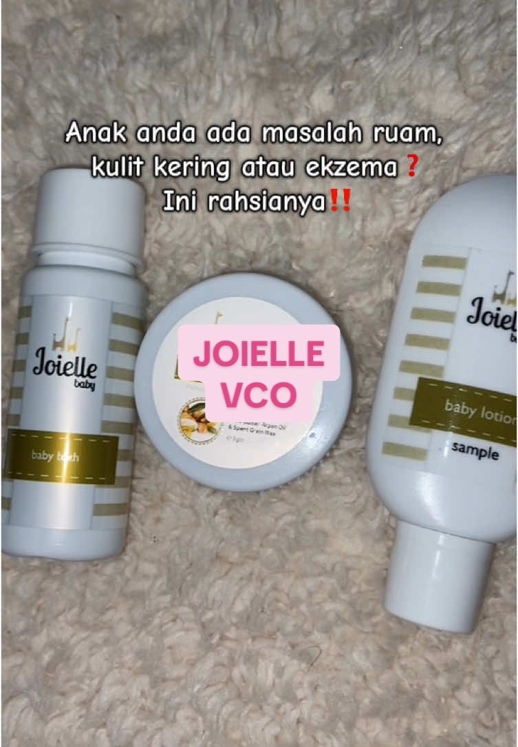 ALHAMDULILLAH , paling berkesan dekat skin anak saya. Kulit dah tak kering lagi 😍😻 Jom cuba beli yang tester je dulu ‼️ #joiellebaby #joielle #joiellevcobabycream #vco #vcocream #ekzema #babyskin #fyp 