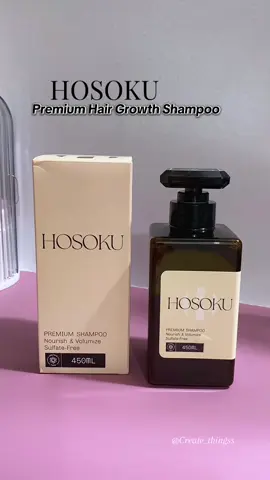 Hosoku Premium Hair Growth Shampoo — Anti-Hairfall & Thinning Formula with Natural Extracts  #hosoku #hosokushampoo #antihairfallshampoo #hairgrowth #shampoo 
