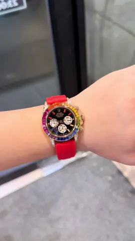 Siêu phẩm daytona chạy ful 6 kim với dây đỏ độc lạ cho ae trải nghiệm #xuhuong #donghonam #dongho #donghodeotay #nghiendongho #hoanggiawatch⌚️ #fyp #rolex 