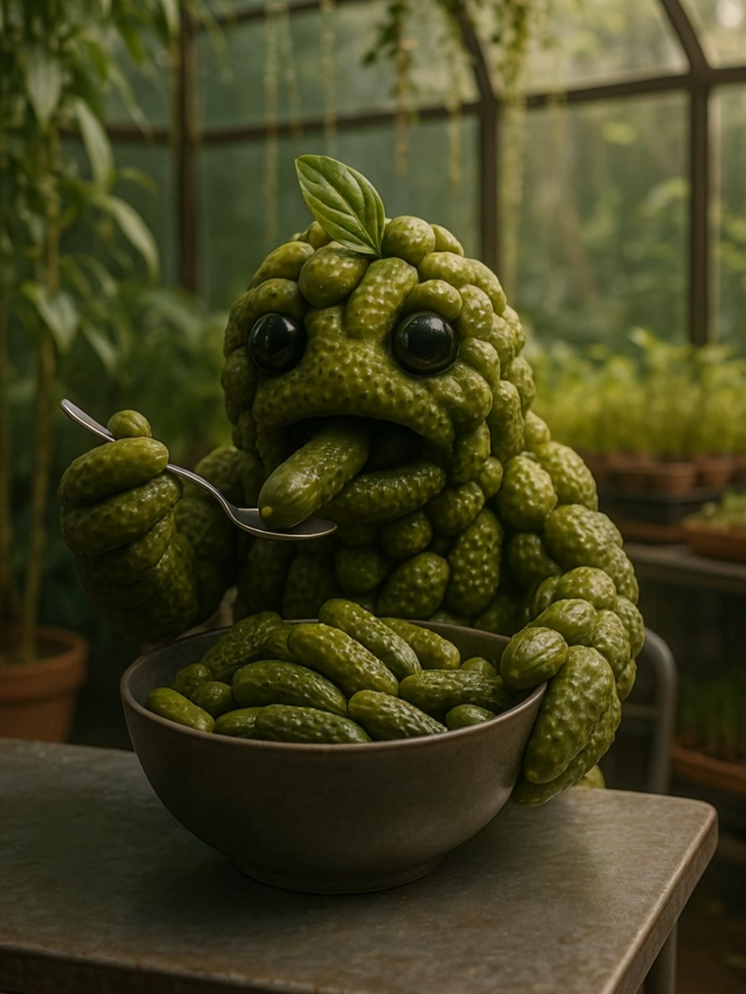 These Vegetables are eating each others this is terryfing 😨 #fyp #surreal #weirdcore #horrorstory #foodcore #ai #vegetables #horrortok #memestiktok