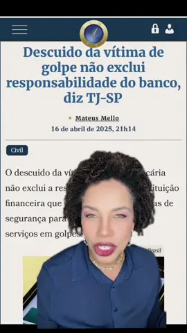 Golpes envolvendo o sistema financeiro tem solução. Os bancos tem responsabilidade quando golpistas usam o sistema bancário para aplicar golpes. Não fique no prejuízo. #golpedastarefas #golpedotelegram #golpedafalsacentral #golpedofalsoleilao #estelionatoemocial #med #bacen #delegaciavirtual  @eurleianascimento.adv 
