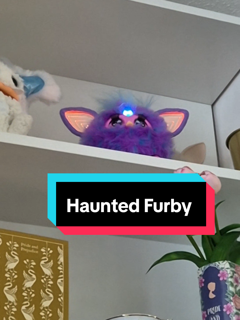 I'm home alone send help 😭😭 #haunted #furby 