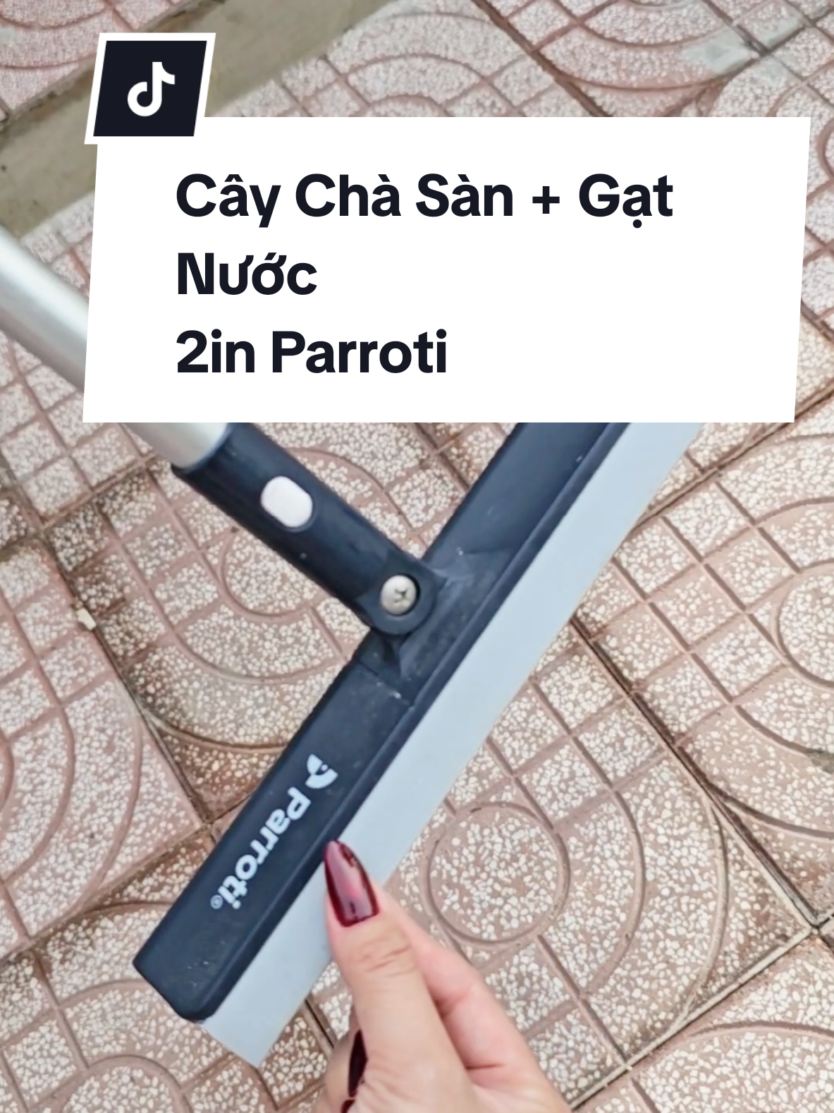 Cây chà sàn gạt nước 2in1 này tiện lắm luôn #parroti  #caychasannhatam2in1  #caychasan  #chasanparroti  #banacocoreview 