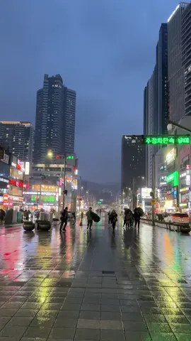 비내리는 거리에서