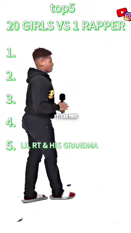 20 KIDS VS 1 RAPPER LIL RT & HIS GRANDMA#lahmikeclips #lilrt #foryoupagee #fyy #fypp #foryouu #xyzbcaaa #vira 