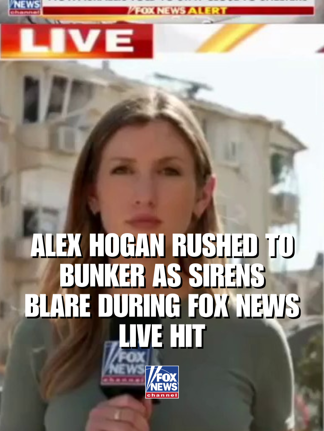 WATCH: Pulse-pounding moment sirens blare in Bat Yam, Israel as FOX News’ @alexhogan reports live — forcing her, her crew, and nearby soldiers into a bunker. Moments later, they’re rushed even deeper underground before her signal cuts out.