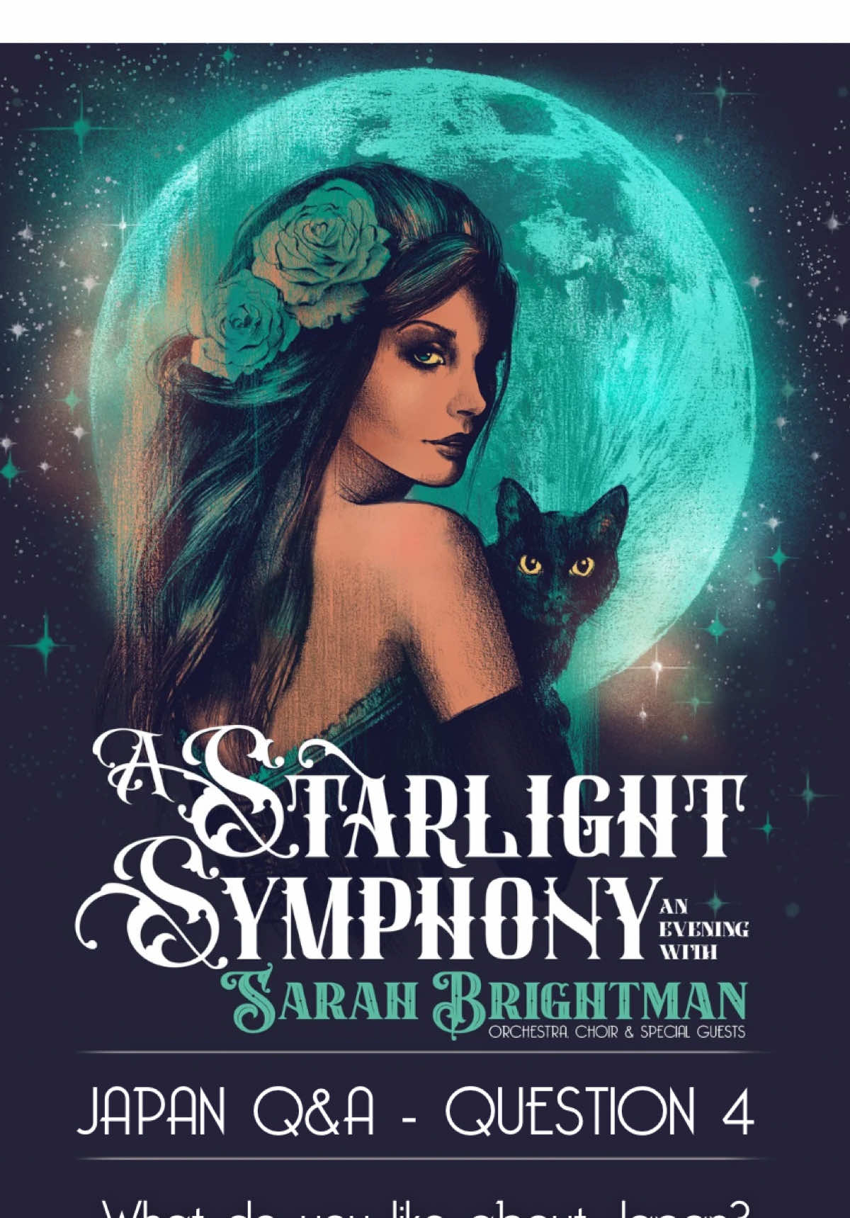 ‘A Starlight Symphony’ Tour JAPAN Q&A with Sarah! 🌌 The final question is here… “What do you like about Japan?” ‘A Starlight Symphony’ opens in Yokohama in just under 3 weeks! Limited tickets available now at the link in bio 🔗 #AStarlightSymphony