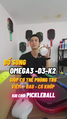Bổ sung OMEGA3d3k2 giúp cơ thể phòng trừ đau cơ , khớp khi chơi pickleball #Pickdee #PICKLEBALL #omega3d3k2 #ostrovit 