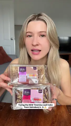 trying the NEW tiramisu loaf cake & cherry bakewell loaf cake from sainsbury's ☕️🍰🍒 #newfood #newfoods #newfooduk #sainsburys #tiramisu #tiramisuloafcake #loafcake #cherrybakewell #viral #viralfood #food #foodvideo #tastetest #foodreview #viralvideo #fyp @Sainsbury’s 