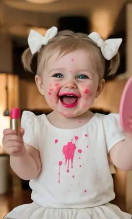 “She got into mommy’s makeup… again 😅 This is my life now 💄 At least she’s happy! 💕 #fyp #foryou #viral #trending #cute #baby #toddler #funny #momlife #kids #makeup #lipstick #mess #chaos #adorable #sweet #little #princess #girl #pink #smile #happy #parenting #relatable #momstruggles #toddlerlife #babylove #cutebaby #funnyvideos #wholesome #کورد #کوردستان #هەولێر #سلێمانی #دهۆک #منداڵ #کچە_جوان #دایک #باوک #خێزان #شادمانی #ناز #جوانکاری #کچە_پیچکە #kurdish #kurdistan #erbil #duhok #sulaimani #kurdishkids #عرب #اطفال #بنات #حلوة #مكياج #ماما #اولاد #عائلة #حب #جميلة #صغيرة #مضحك #عربي #خليجي #لبنان #مصر #سوريا #عراق #اردن”