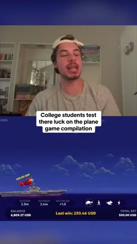 College students test there luck on the plane game compilation #kickstreaming 