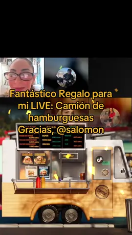 Uno de los mejores Regalos en mi LIVE. ¡salomon, gracias por apoyar mi contenido!@salomon #tiktoklive #livehighlights #livegift #burgertruck #camióndehamburguesas 