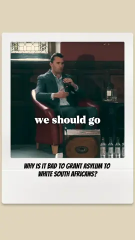 why is it bad to grant asylum to white South Africans? #charliekirk #debate #politicaldebate 