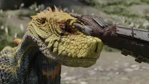 Hey guys, did you know Jagras are canonically smart enough to have their own language ? Now ain't that just quacking crazy? Think about it next time you carve one up and make a suit out of its skin! Video made by pb472!! #furry #Animated #furryfandom #animation #Teratophilia #Xenophilia #monsterlover #Scalies #scalie #Monsterhunter #monterhunterwilds