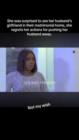 She was surprised to see her husband’s girlfriend in their matrimonial home, she regrets her actions for pushing her husband away.#fypシ゚ #treasurejthomas #nollywoodmovies 