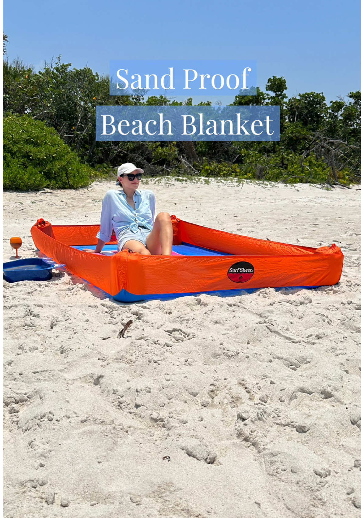 Is there a better setup? 🤔 You can find this under ✨Summer Hacks✨ on my website. #amazon #beach 