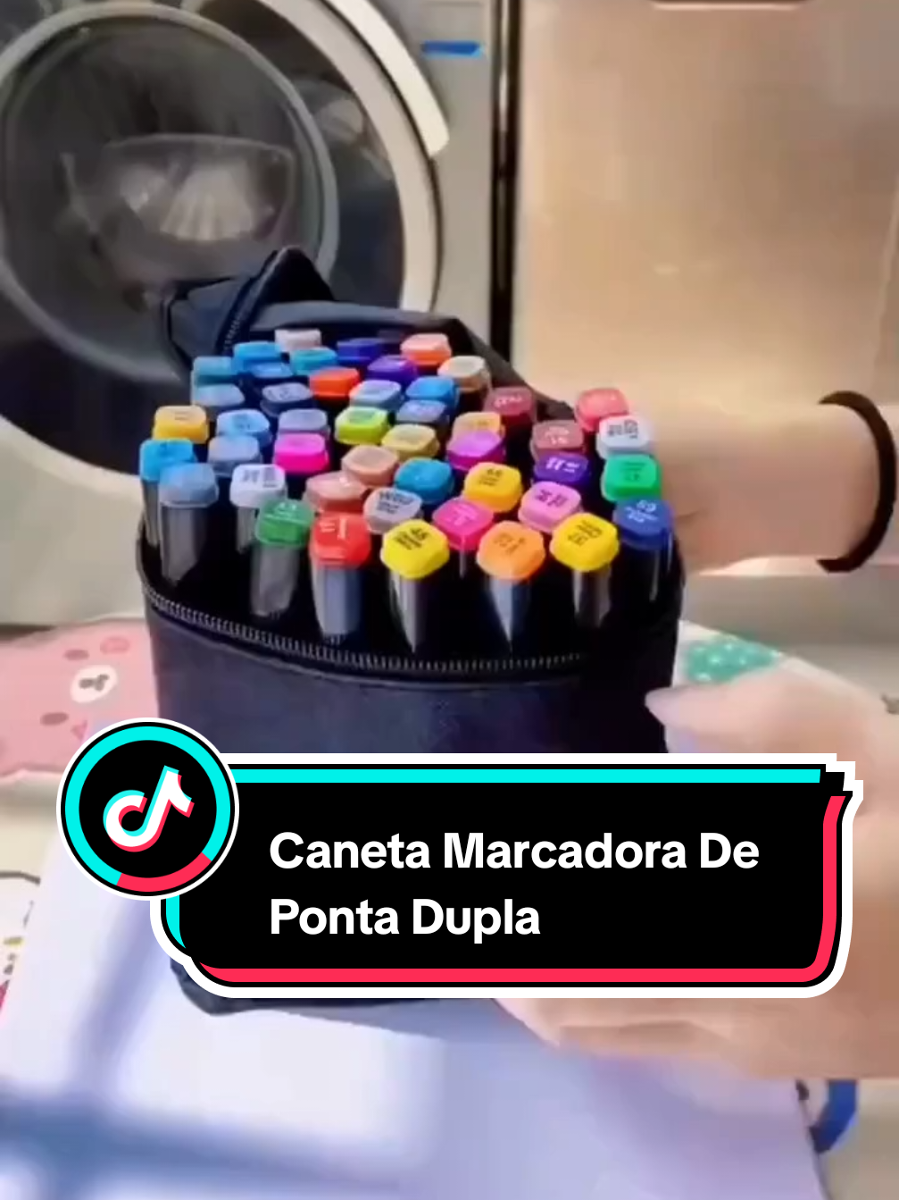 25, 36, 48, 60, 80, 120 Peças Caneta Marcadora De Ponta Dupla, Conjunto De Canetas De Aquarela Especial GARANTA A SUA AGORA #tiktokshopchegou #tiktokshop #achadinhos #shopnow #caneta #marcador 