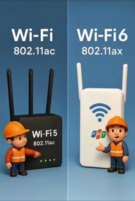 Cùng mình phân biệt WiFi5 và WiFI6 nhé #learningnetworking #wifi #wifi6 #onternet 