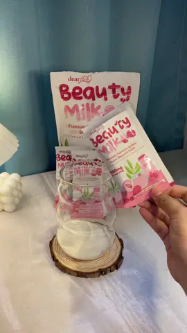 Lychee Beauty Milk 💖#dearface #beautymilk#beautymilklychee #lychee #antiaging #GlowUp #glowing #japanesestemcell #collagendrink@Dear Face Main 
