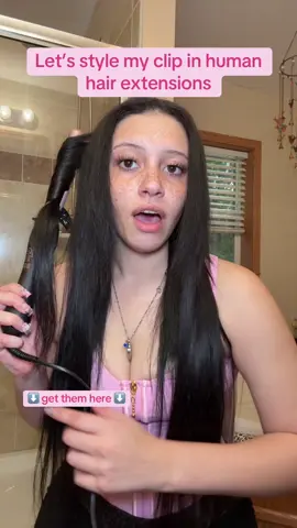 My go to clip in human hair extensions #fypシ #viraltiktok #clipinhairextensions #clipinextensions #hairextensions 