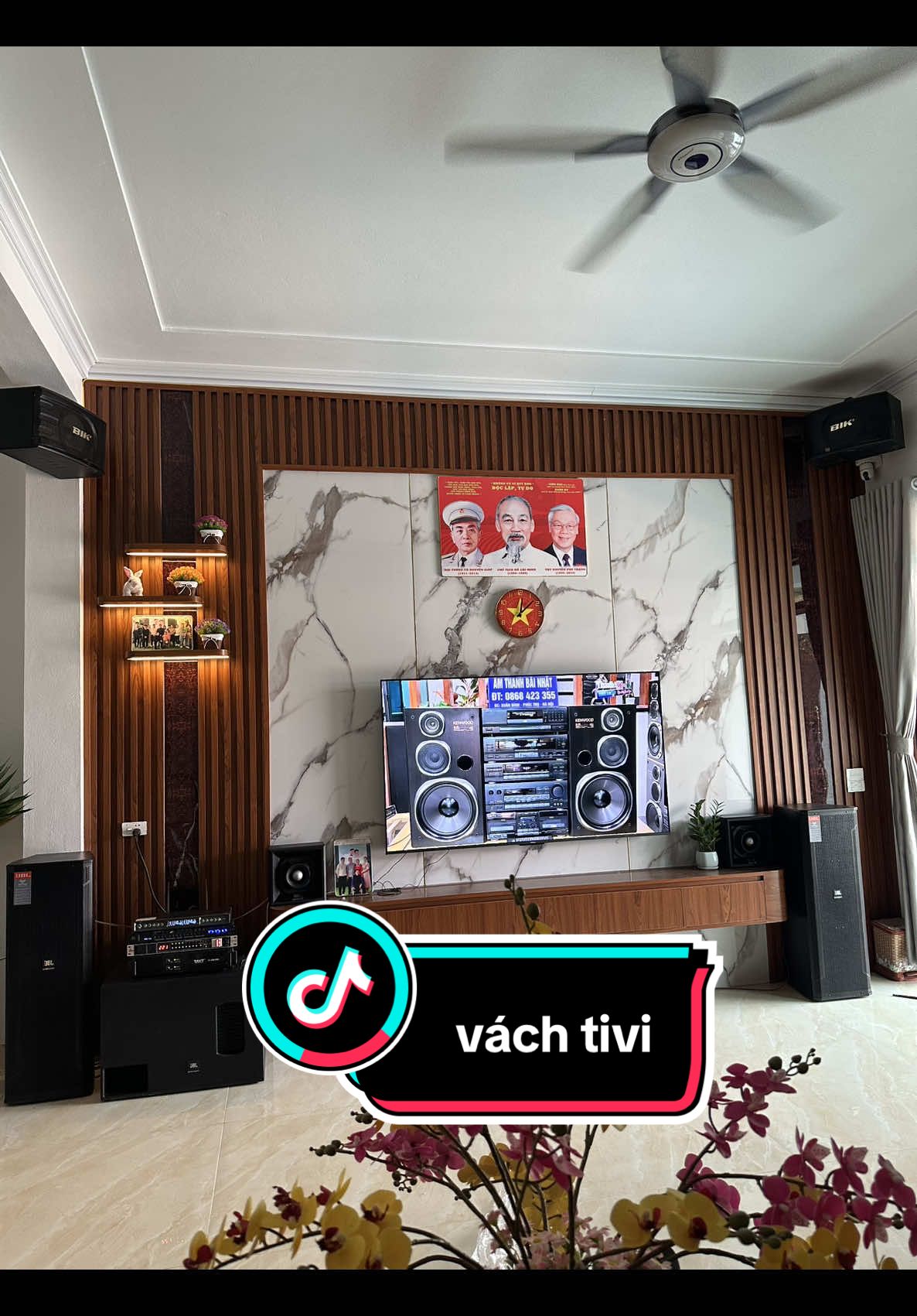 Hơn chục triệu bộ vách 🥰 nhìn mà mÊ❤️#nộithấtnhàđẹp #nộithất #vách_tivi_hiện_đại 