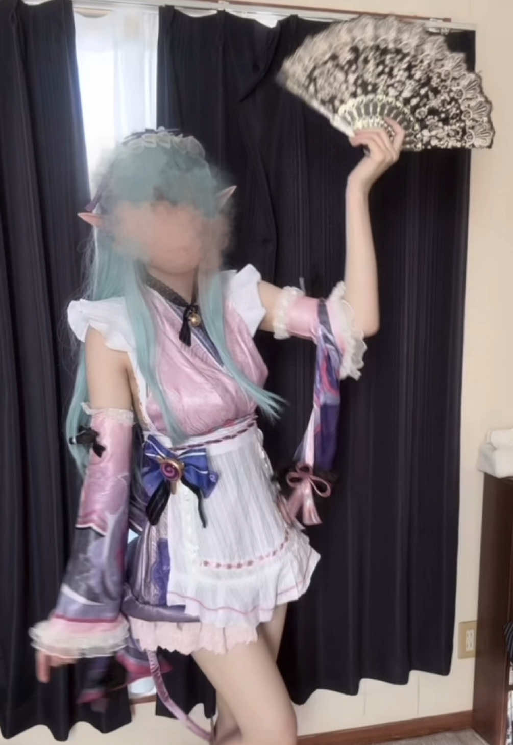 モザイク貫通して顔見えるの辞めれる？#GenshinImpact #hoyoverse #原神コスプレ #cosplay #夢見月瑞希コスプレ 