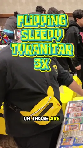 Sleepy Tyranitar sold, bought, and sold again! Gotta keep it in stock! 🦖🦖🦖 #pokemoncards #pokemontiktok #pokemontcg #pokemoncommunity #pokemoncollector #tyranitar #pokemon 