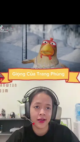 Lâu lâu làm gà tốt kkk#trangphung #voicetalent 
