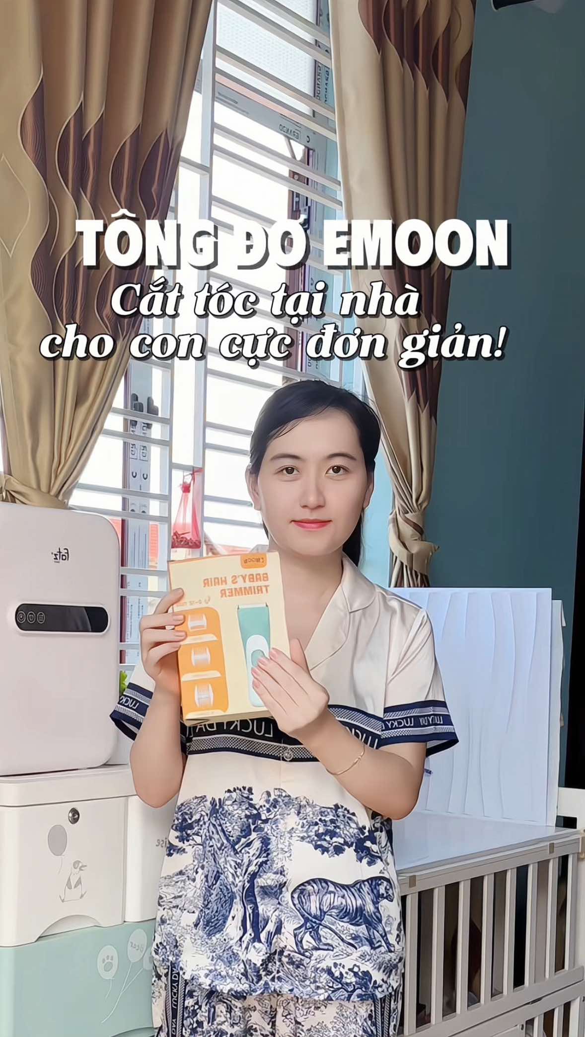 Cắt tóc tại nhà cho bé an toàn và đơn giản nhờ có chiếc tông đơ  #tongdocattocchobe #tongdoemoon #mebimsua #methuykhotinh #mevabe 