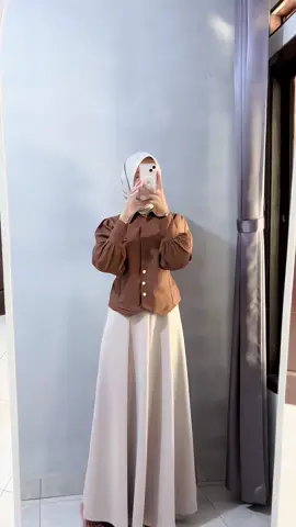 🤎🤎 #blouse #atasanwanita #outfitideas #ootdhijab 