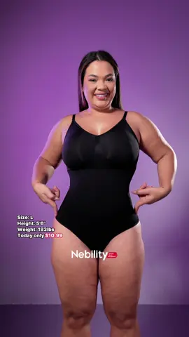 It’s INSANE!!😭 @Nebility US #nebility #bodysuit #shapewear #plussize #curve #biggirl #hourglass #fyp #Summer #faja #tiktokshopsummertrunup #tiktokshopsummertrend 